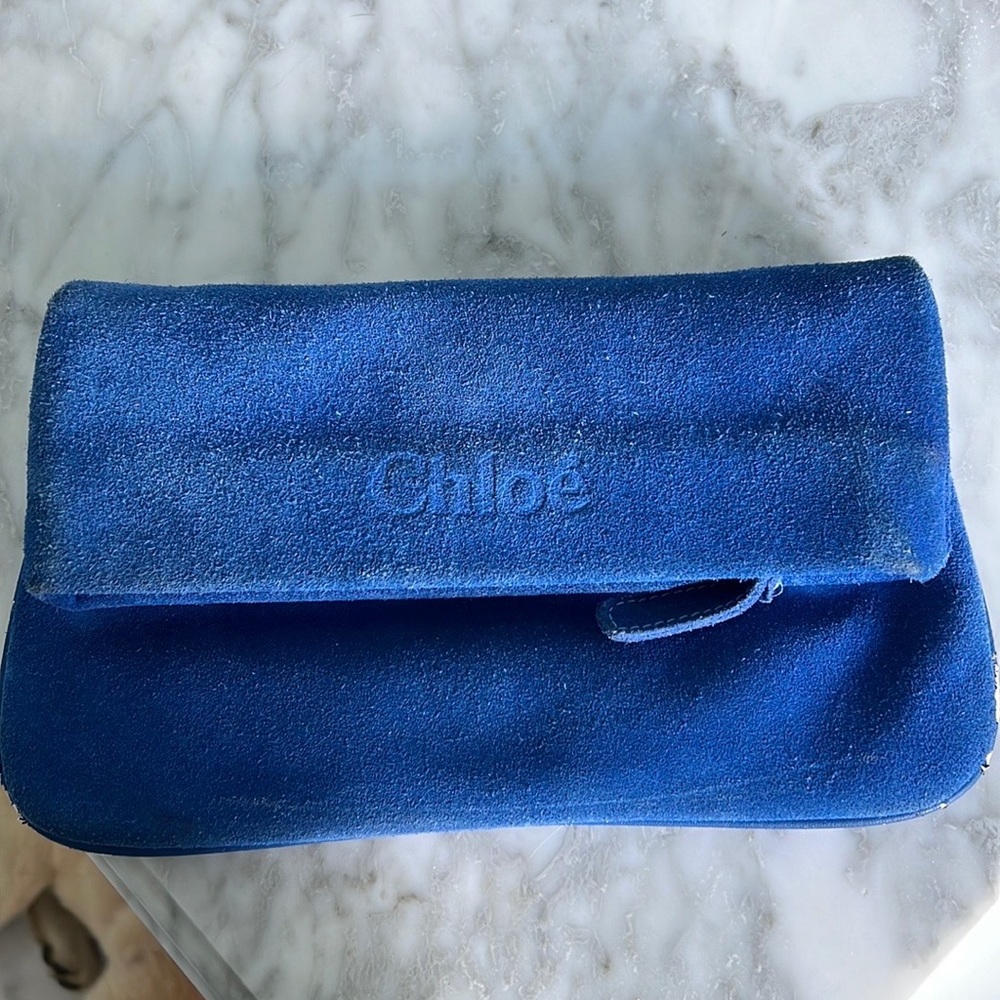 Chloé blue clutch